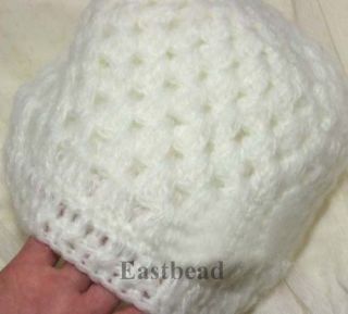 Stylish Handmade Flower Hollow Women Girls Crochet Knit Ski Beanie Wool Hat Cap