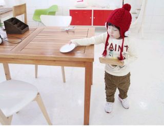 Lovely Cute Teddy Bear Baby Child Winter Knit Hippie Earflap Hat New Photograph