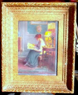 Delphin Enjolras French 1857 1945 13 x 9 5 Oil on Wood Original Painting Authent