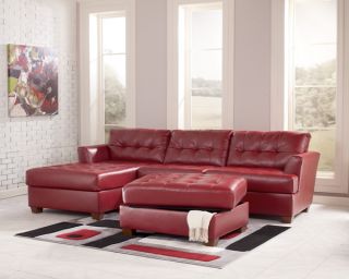 The Dixon Durablend Sectional Sofa 52401 Red by Signature Design by Ashley