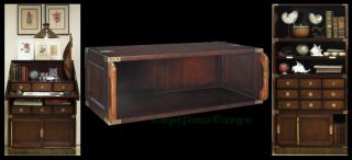 Campaign Bookcase Modular Stacking Unit Open Small Wooden Furniture New