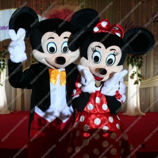 Mickey Minnie Mouse Mascot Costumes for Birthday Party Dress Supply