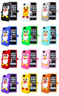 New Cute Penguin Silicone Case Cover Skin for iPhone 5 5g