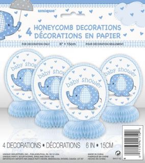 Unique Umbrellaphants Blue Baby Shower Party Items Cups Plate Tablecover Napkins