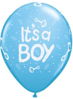 It's A Boy Baby Shower Rattle Latex Balloons 10 Baby Shower Party Supplies