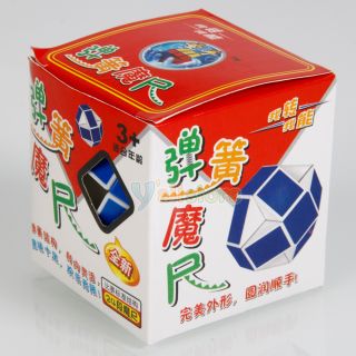 New Shengshou Magic Ruler Twist Snake Spring Puzzle Toy Educational Blue White