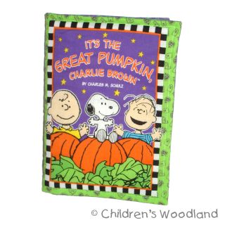 Peanuts Halloween Cloth Soft Book Kid Baby Great Pumpkin Snoopy Charlie Brown