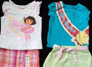 40 PC Used Baby Girl Toddler Size 2T 24 Months Spring Summer Clothes Lot 2 Yrs