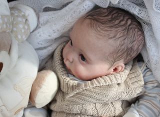Reborn Baby Boy Doll Chanel Sculpted by Donna RuBert Little Sushine Nursery