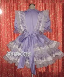 Adult Baby Sissy Dress Crossdresser Purple Tailor Made