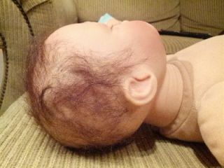 Realistic Reborn Baby Brown Dark Hair Infant Doll Girl Boy