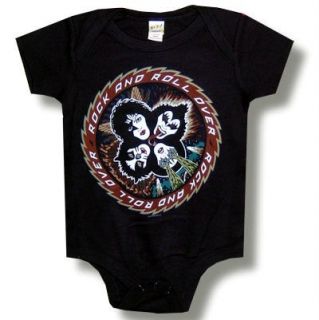 Kiss Hard Rock Heavy Metal Rock All Over Baby Infant Onesie Clothing 24 mos New