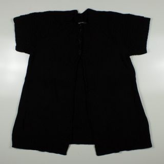 Womens Mac Jac Short Sleeve Sweater Cardigan Black Size XL New