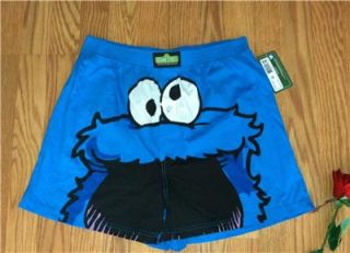 Mens L 36 38 Sesame Street Cookie Monster Cookie Lover Underwear Boxers