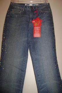 Limited Too Girls Slim Embellished Denim Jeans 14S
