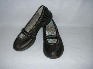 Keds Bop Toning Black Leather Mary Jane Slip on Shoes Womens Sz 10
