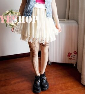 New Cute Women Girl Gun Transparent Tattoo Pantyhose Stockings Tight Legging