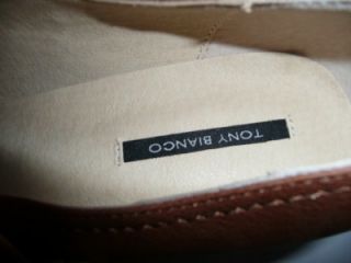Tony Bianco New Medium Heel Shoes Tan Leather Sz 9