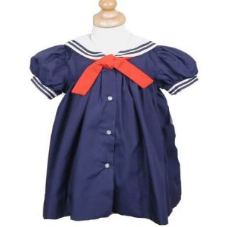 Classic Dressy Petit Ami Navy Sailor Baby or Toddler Girl Dress Boutique