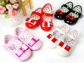 941 New Toddler Girl Red Mary Jane Shoes Size 5 6 7 8