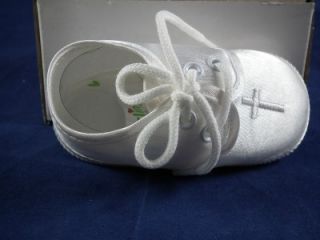 Darling White Satin Christening Baby Shoes Size 0 Fits Lee Middleton 20" Dolls