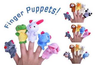 Tiny Finger Puppets Children's Toys Random Set of 5 Animal Puppets Great Value