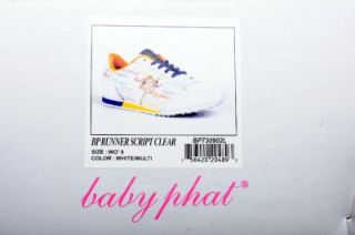 Baby Phat Womens Shoes BP Runner Scrip Clear Wht Multi