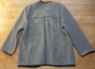 Geiger Men Austria Tyrol Gray Boiled Wool Cardigan Jacket Coat 48 US 38 s M $475