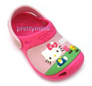 Girls CROCS0 Kitty Garden Sandals Size 6 7 8 9 10 11 12 13