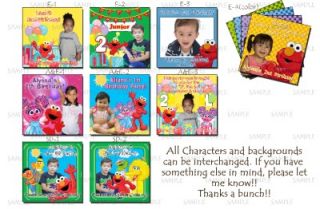 Personalized Sesame Street Thank You Party Favors