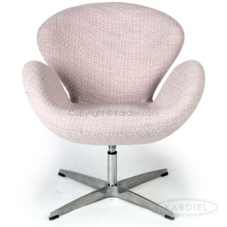 Swan Chair Aureo Crema Twill Danish Lounge Designer Furniture Modern Accent
