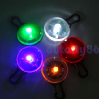 Lot Wholesale Safety Night Light Circular Pendant Keychain Puppy Pet LED Tag