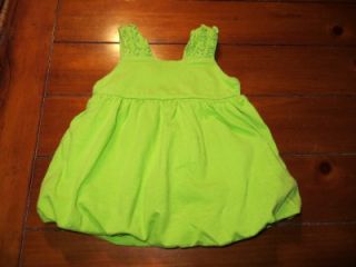 Girls 12 mos Baby Headquarters Lime Bubble Dress Leggings Set