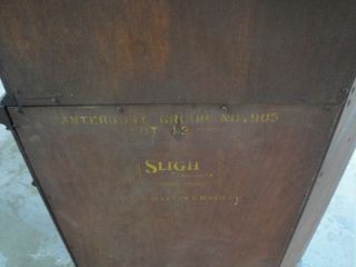 S Antique Mahogany Corner Curio China Cabinet Cupboard