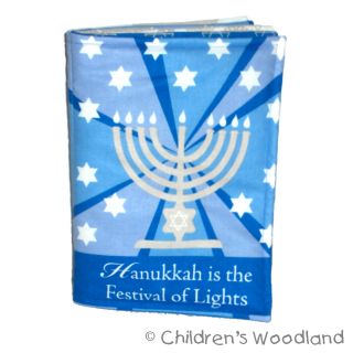 Hanukkah Cloth Soft Book Kids Baby Chanukkah Gift Present Stuffed Menorah