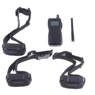 Shock 3 Dogs Training Collar 99 Levels LCD Remote 600M