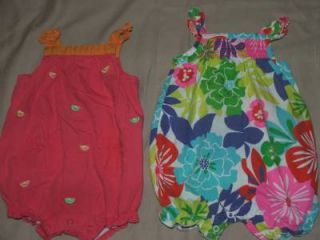 Huge Infant Baby Girl Spring Summer Clothing Lot NB 0 3 Handmade Carters