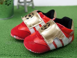 New Toddler Baby Boy Red Football Sneakers Shoes US Size 2 3 4 A1062