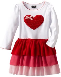Mud Pie Baby Girls Little Valentine Love Heart Dress Size 6 9 Months