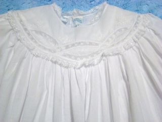 Hand Embroidered Lace Christening Gown Set w Snowflake Embroidery NB 3M Reborn