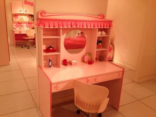 Girls Pink Princess King Single Size Bed with Canopy