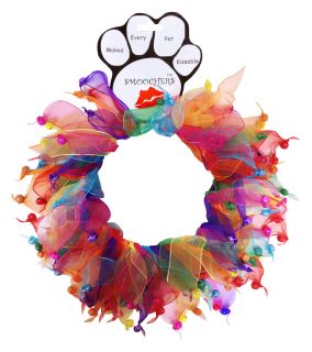 Party Confetti Rainbow Bells Pet Dog Collar