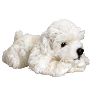 Keel Toys 30cm Laying White Labradoodle Labrador Poodle Dog Puppy Soft Plush Toy