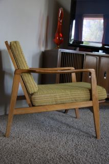 Vtg Mid Century Danish Modern Larsen Selig Style Lounge Chair