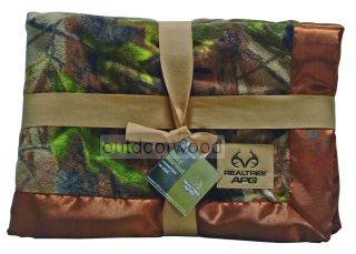 Camo Realtree APG Baby Blanket Hunting Fishing Outdoor Sportsman Infant