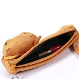 Cute Lovely Bear Soft Plush Pencil Pen Case Cosmetic Makeup Bag Pouch New