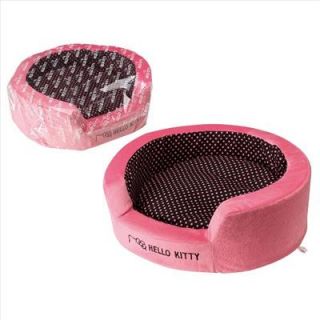 Hello Kitty Dog Cat Pet Plush Bed Lounger Pink Sanrio