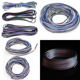 New RGB 4 Pin Extension Wire Connector Cable Cord for 3528 5050 RGB LED Strip