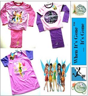 New Disney Fairies Tinkerbell Knickers Underwear Pyjamas Clothing Pick from List