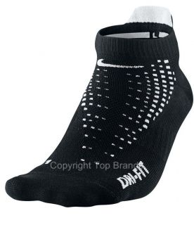 Mens Nike Anti Blister Running Socks Dri Fit No Show Black or White 1 Pack